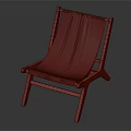 Wooden Frame Leisure Chair Featuring Colorful Tropical Floral Pattern Cushion
