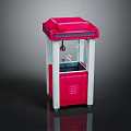 Electronic Claw Machine Pink And White Upright Design With Transparent Display Window For Kids Fun