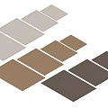 Square Rugs with Brown Grey Beige Colors and Sizes 120x120 160x230 200x290 cm