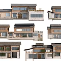 Traditional Ancient Architecture Design With Wooden Structure Tile Roof And Courtyard