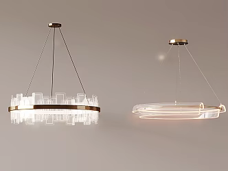 Modern crystal chandelier 3d model