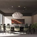 New Chinese-style private room box 3d model