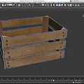 Industrial Wooden Crate Storage Equipment With Sturdy Slats And Transport Design