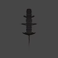 Classic Wooden Sailing Ship With Black Sails And Tall Masts Design
