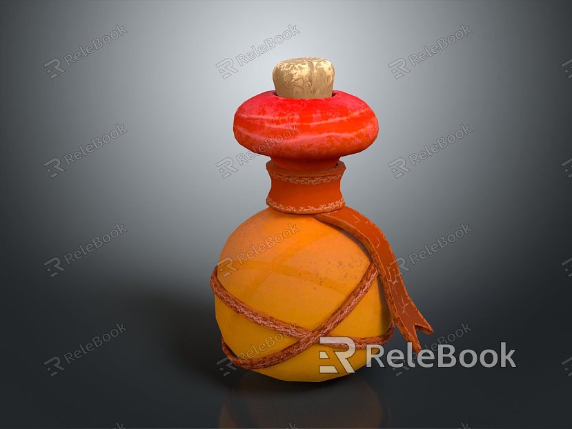 Modern Potion Bottle Old Bottle Old Potion Bottle Blood Bottle model