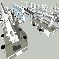 Experiment table combination 3d model