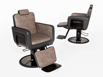 Massage Chair With Ergonomic Reclining Back Adjustable Footrest And Rotating Base 3d model