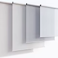 Modern roller shutter office roller shutter floor-to-ceiling window roller shutter roller shutter curtain 3d model