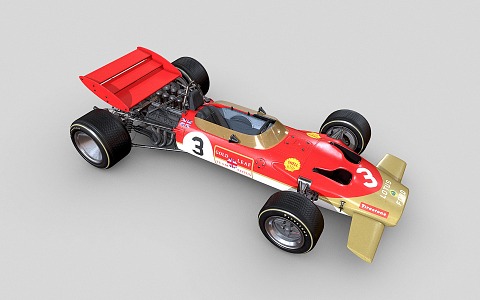 Formula One Racing Lotus 49c Game Racing 3d model