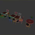Stylish Dining Chairs With Sturdy Square And Round Tables For Restaurant Dining Areas