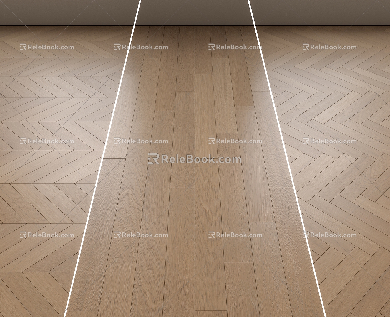 Modern Wood Flooring 3d model