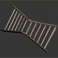 Diving Platform Diving Base Mobile Iron Frame Mobile Iron Ladder Movable Ladder Competition Watch Rack Outdoor Items 3d model
