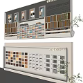 Modern Display Shelves With Multi Layer Design For Organized Retail Product Showcase 3d model