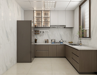 Modern Kitchen Cabinets 3d model