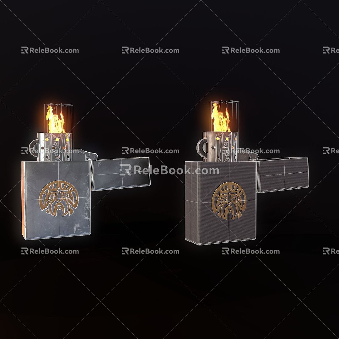 Modern Lighter Modern Realistic Lighter Fire Life Supplies 3d model