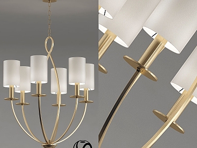 Modern chandelier Castana 3d model