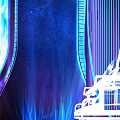 Modern KTV Interior Design With Colorful Lighting Stage And Comfortable Seating Area