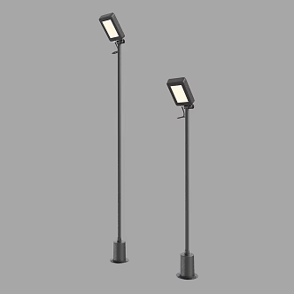 Street lamp landscape lamp high pole outdoor scenic area courtyard lamp pole street lamp garden retro park 3d model