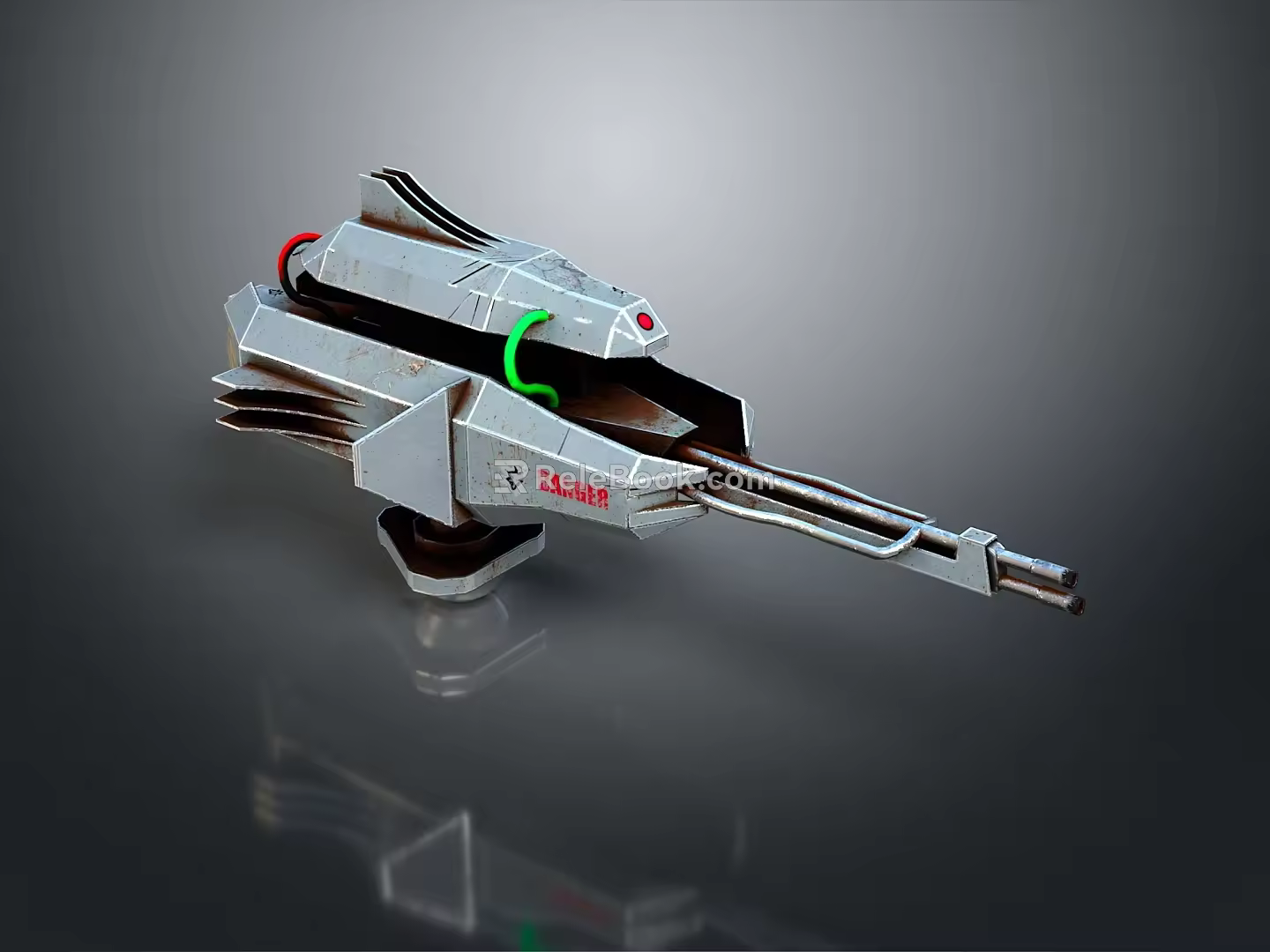 laser tower turret turntable sci-fi tower defense game tower defense sci-fi turret game turret game turret 3d model