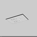 Modern Ceiling Design With Geometric Patterns Recessed Lights And Air Vents