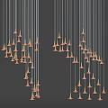Modern chandelier combination 3d model