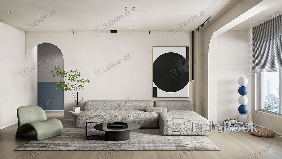 modern living room model