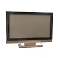 Panasonic Flat Screen Television Featuring Black Frame And Silver Base Design 3d model