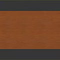 Modern Wooden Storage Cabinet With Orange Countertop And Multiple Drawers And Doors