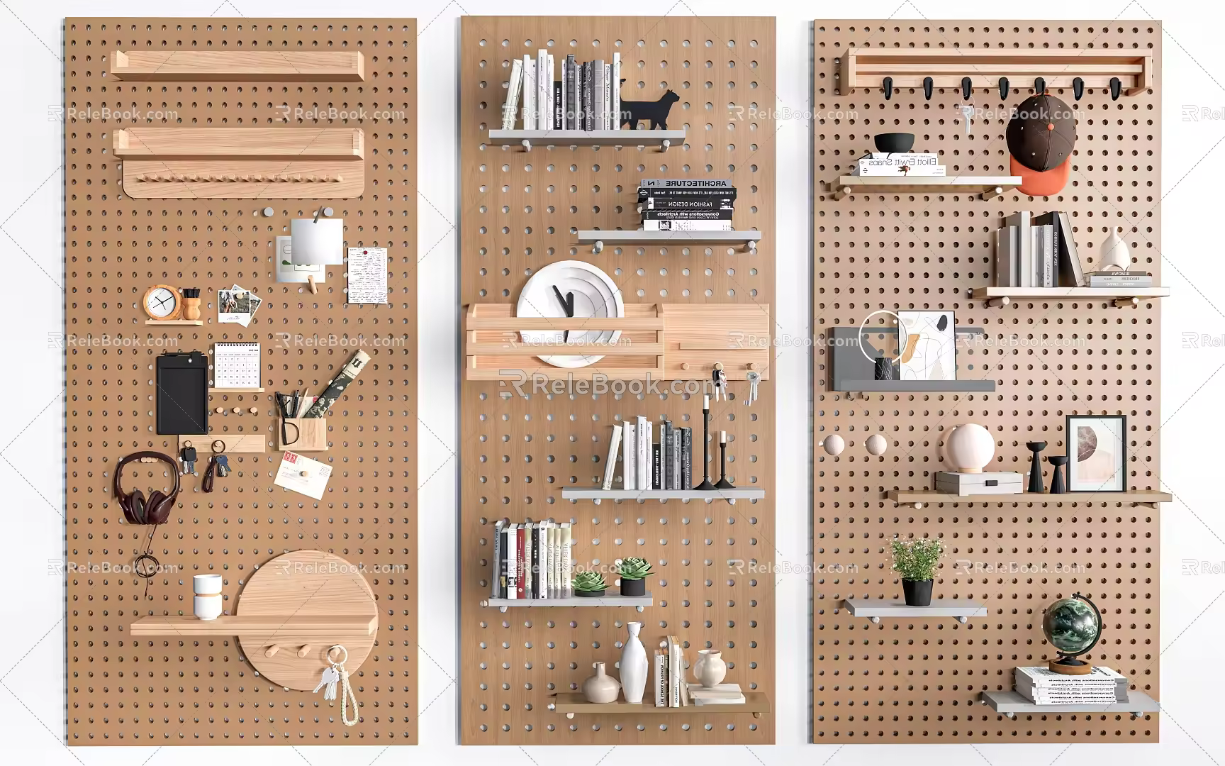 Modern Cave Board Display Frame Wall Trim Board Cave Board Storage Rack Decorative Rack 3d model