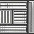 Various Styles of Air Conditioner Vents with Different Grille Designs for Home Use