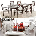 Elegant Dining Table Set With Wooden Table Chairs Fresh Apples And Glassware
