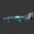 Military Aircraft Model With Camouflage Paint And National Insignia Design