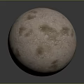 Hand Carved Spherical Stone Sculpture Featuring Textured Beige Surface And Smooth Edges