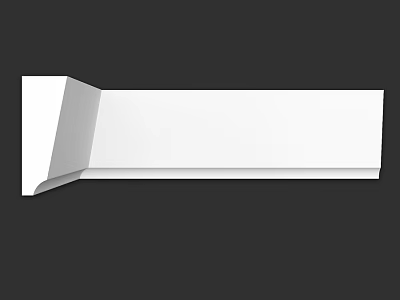 White Right Angle Structural Component With Sleek Design And Smooth Surface 3d model