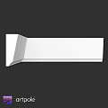 White Right Angle Structural Component With Sleek Design And Smooth Surface