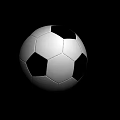 Classic Black and White Football as Essential Sports Equipment for Games