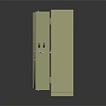 Practical Metal Storage Cabinet With Lockable Doors And Multiple Internal Shelves