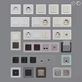 Assorted Household Electrical Switches And Sockets In Multiple Colors And Styles