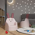 Playful Animal Shaped Colorful Kids Single Sofa For Children's Room Decor