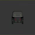 Green Small Vehicle With Modern Design And Large Off Road Wheels