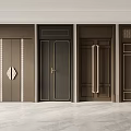 New Chinese Double Door 3d model