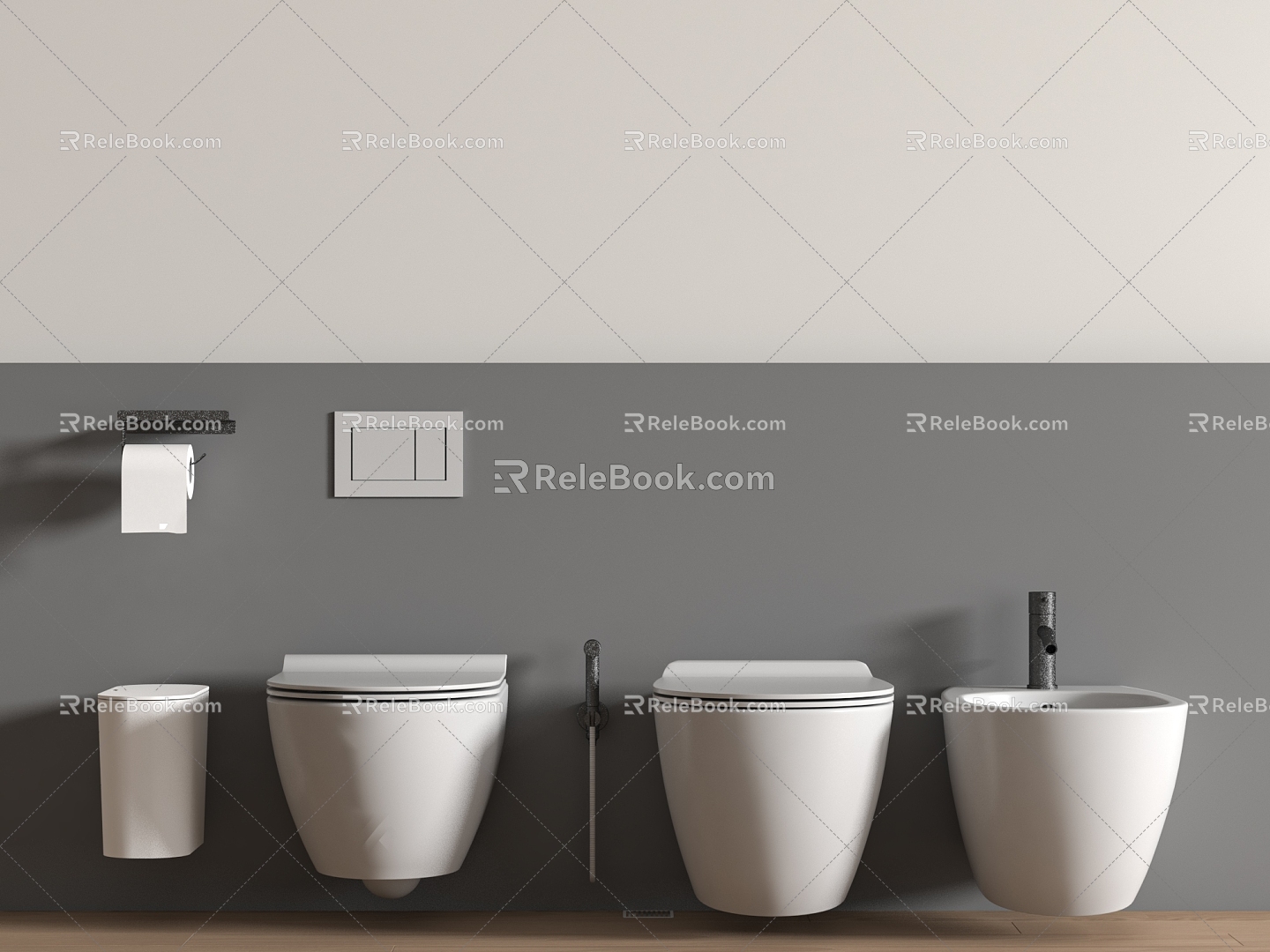 Modern Toilet Smart Toilet 3d model