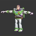 Buzz Lightyear Toy Story Space Ranger With Green White Uniform Outstretched Arms Standing Pose