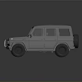 Silver Off Road SUV With Boxy Design Roof Rails Front Grille And Alloy Wheels