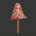 Modern Mushroom Poisonous Mushroom 3d model