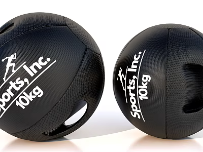 Pair of 10kg Medicine Balls Sports Equipment For Training From Sports Inc 3d model