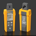Industrial Handheld Measuring Device With Digital Display Yellow Gray Design And Portable Casing
