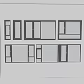 Modern windows combination windows glass windows floor-to-ceiling windows balcony windows bay windows bedroom windows sliding windows casement windows doors and windows 3d model