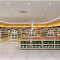 Specialty Store Interior With Bright Lighting Well Organized Shelves And Assorted Products