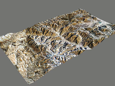 Modern Mountain Snow Mountain Map 3d model Modern Mountain Snow Mountain Map 3d model